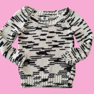 Navy and White Knit AE American Eagle Sweater